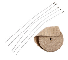 Drag Specialties Exhaust Header Wrap Kit for Harley-Davidson Models 1861-0668