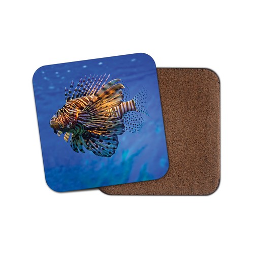 Awesome lion fish coaster - coaster,