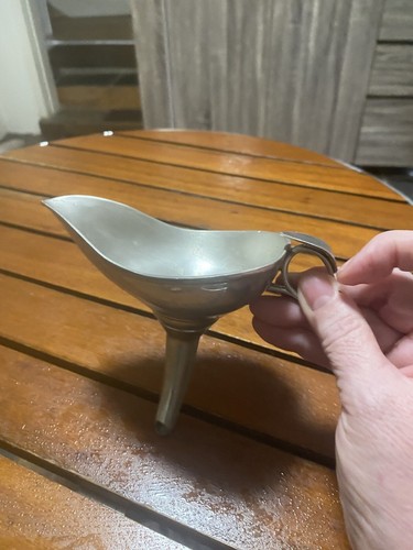 Wine decanting pewter - pewter, funnel
