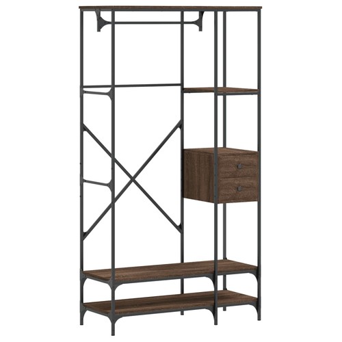 Clothes rack with shelves - rack,