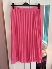 Coast Pink Pleated Midi Skirt