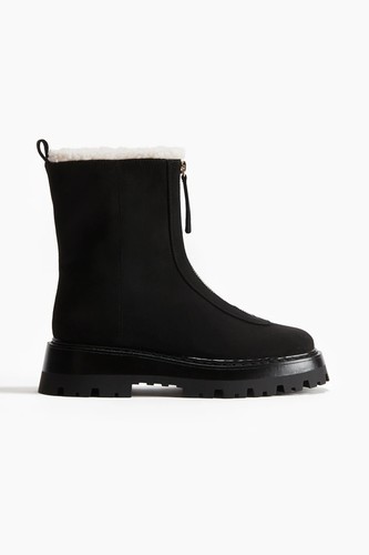 Womens black warm lined - h&m,