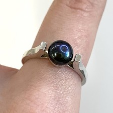 925 Sterling Silver Ring Black