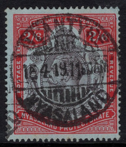 Nyasaland 1913 keyplates - nyasaland,