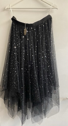 Black tulle skirt - tulle,