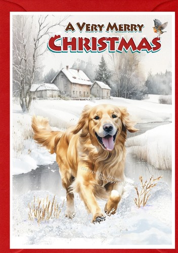 Golden retriever dog christmas - retriever,