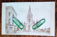 Sleaford Lincs CDV Photo Henry Watkinson Store & Church by Vipond of Grantham