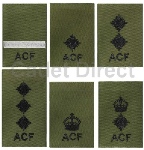 Acf officers rank slides - rank,