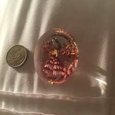 Vintage lucite brooch lady - vintage,