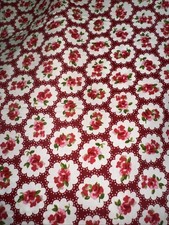 Vintage retro fabric/ flower pattern 100% cotton 45" wide sold by the meter