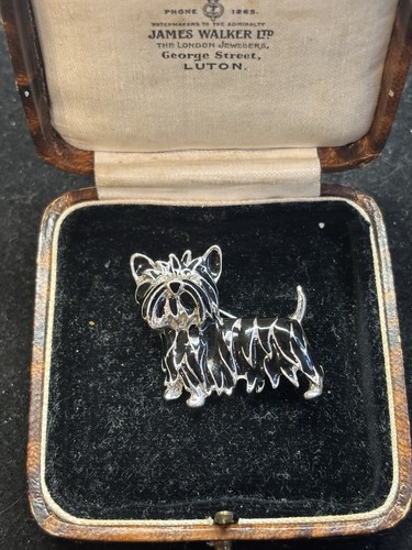 Vintage scottie dog brooch - scottie,