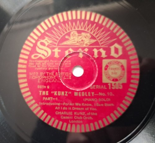 78rpm charlie kunz the - 78rpm,