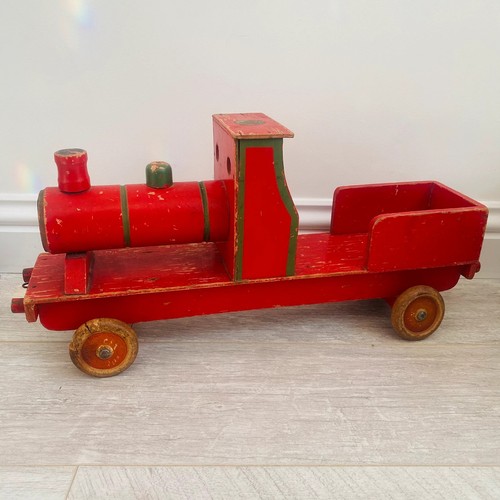 Vintage antique wooden - wooden, train