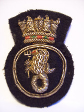 Vintage Merchant Navy 'Port of London Authority' Bullion Cap Badge, c1940s