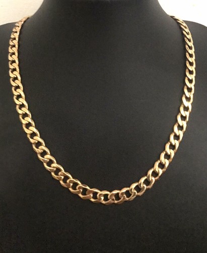 9ct gold curb chain - curb,