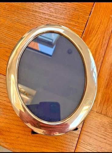 Vintage sterling silver oval - silver,