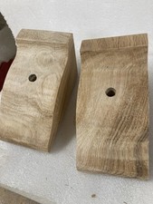 Pair of Handmade Solid Oak