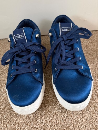 Womens guess blue suede shoes - womens,