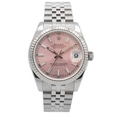 Rolex 31mm 178274 Datejust Pink Dial Jubilee Strap Ladies Watch Full Set