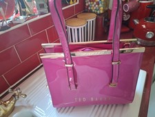 Ted baker hot pink patent bag