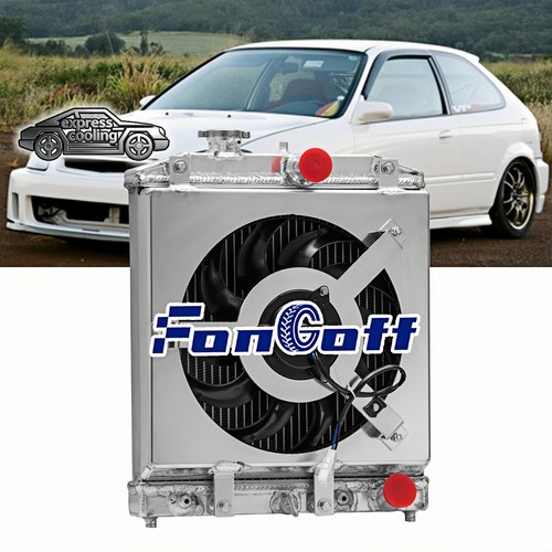 Row radiator shroud - row, fan