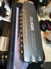 SLX 27823BMG 6 Way Booster with IR Bypass - Grey