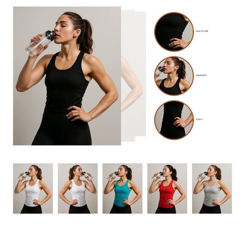 Women cotton vest - cotton, 2