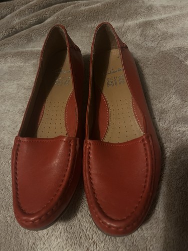 Clarks active air red leather - active,