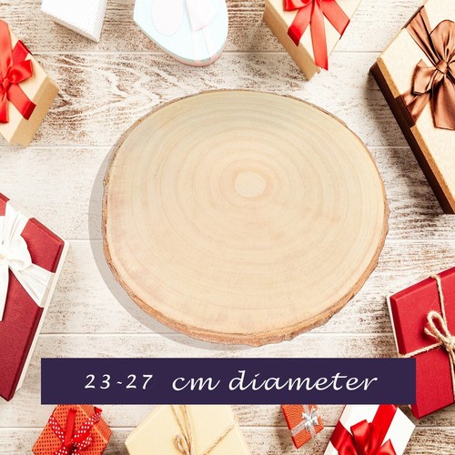Large wood slices cake stand - large,