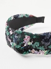 BNWT: Sequin Flower Green Knot
