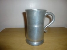 Vintage art deco pint pewter
