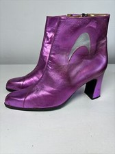 Schuh- Metallic Pink Leather