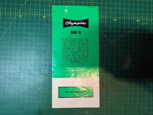 Rare original olympia 8 - olympia, sm