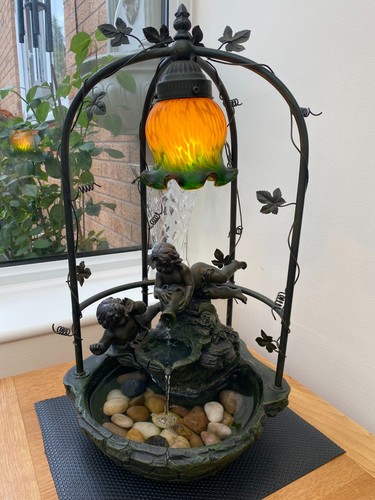 Water fountain cherubs lamp - cherubs,