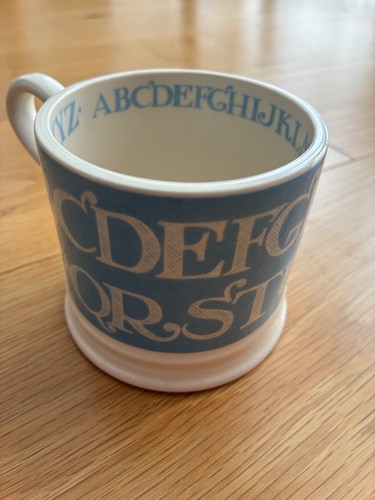 Emma bridgewater blue - blue, alphabet