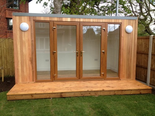 Insulated garden room office - insulated, /