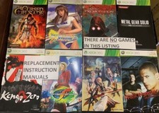 X BOX 360- Replacement Instructions-Huge Range- NO GAME - FREE  UK Postage -