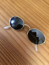 Vintage 1980's B&L Ray Ban Round gold Metal  Sunglasses Bausch and Lomb. 