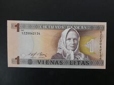 SCARCE 1994 LITHUANIA 1 LITAS REPLACEMENT BANKNOTE FRESH ORIGINAL UNC