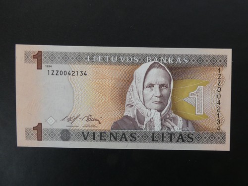 Scarce 1994 lithuania - lithuania, litas