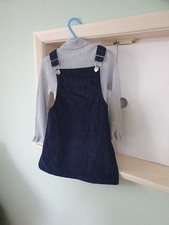 Girls Pinafore And Polo Neck