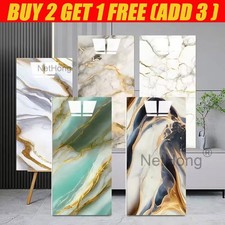 10 Packs Self-Adhesive Marble PVC Cladding Wall Panels for Kitchen Bathroom UK+