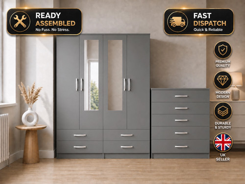 Pre built grey piece - grey, 4