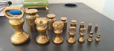 Vintage Brass Scale Weights