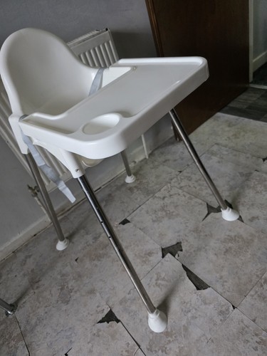 White baby highchair for - white,