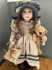 Edw porcelain doll - porcelain, standing