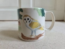 Emma Bridgewater for  The National Trust Hand Decorated Spongeware Bar Owl Mug