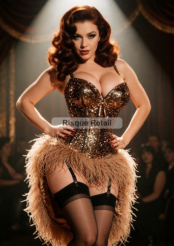 Vintage pin photo print - pin-up, |