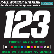 3 X Custom Racing Numbers -