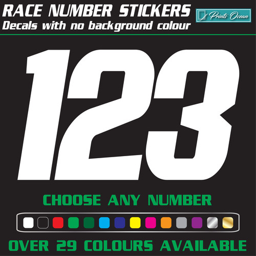 Custom racing numbers - 3,
